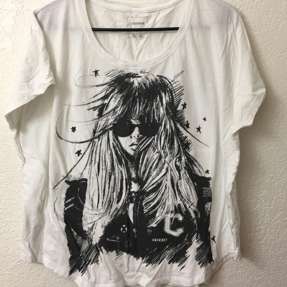 Converse Girl Wearing Sunglasses 🕶 Tee XL